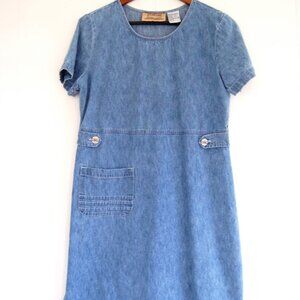 Vintage 1990s Denim Dress Size Medium